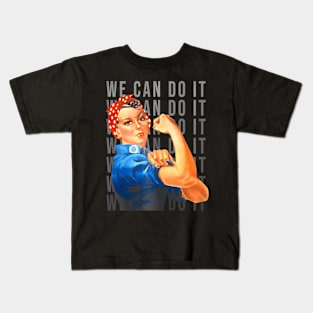 We Can Do It 2021 International Womens Day Strong Women Kids T-Shirt